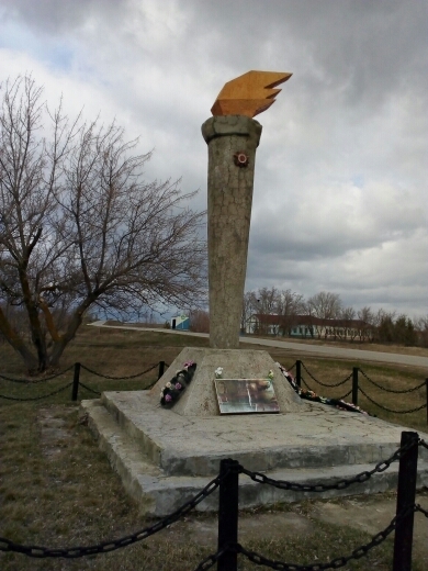 Памятник летчику-истребителю Шутову Н.Ф. село Баклуши.